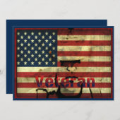 名誉退役軍人日7.5インチx 5.5招待状カード 招待状 (正面/裏面)