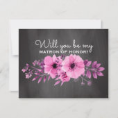 名誉|のメイド・オブ・オーナー（花嫁付き添い人）の私の婦人です 招待状 (正面)