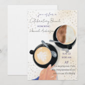 名誉 祝賀 ブランシュ ラテ 2 招待状 (正面/裏面)