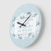 名賛美前はPsalm 72:19 Christian Verse ラージ壁時計 (傾斜)