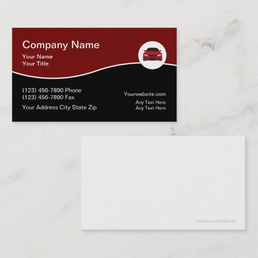 名車の刺 名刺 (正面/裏面)