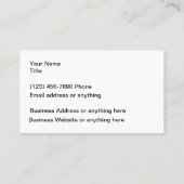 名車の刺 名刺 (裏面)