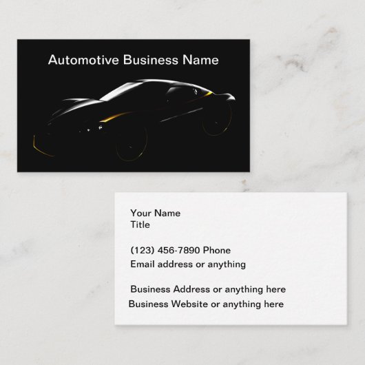 名車の刺 名刺 (正面/裏面)