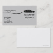 名車の刺-灰色 名刺 (正面/裏面)