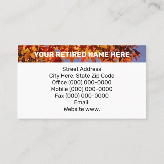 名退職した刺紅葉 名刺 (裏面)