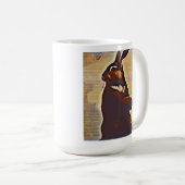 名門うさぎ コーヒーマグカップ (正面右)