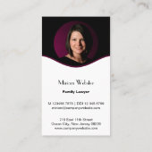 名門の弁護士の名刺 ロイヤリティカード (裏面)