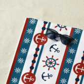 名門私立校風のいかり名パーソナライズされたビーチタオル ビーチタオル (インサイチュ)