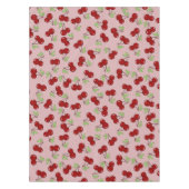 名門私立校風のさくらんぼチェック板パターン テーブルクロス (正面)