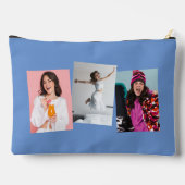 名門私立校風のイニシャルかわいいトレンディーperiwinkle写真 アクセサリーポーチ (裏面)