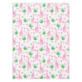 名門私立校風のクラシックGiraffesとCosmopolitans Jungle テーブルクロス (正面)