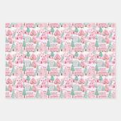 名門私立校風のクリスマス包装紙 ラッピングペーパーシート (正面)