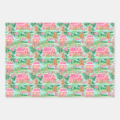 名門私立校風のクリスマス包装紙 ラッピングペーパーシート (正面)