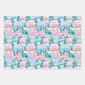 名門私立校風のクリスマス包装紙 ラッピングペーパーシート (正面3)