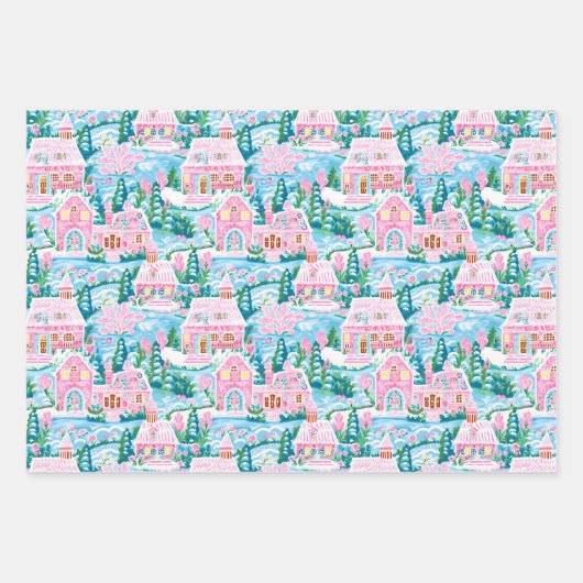 名門私立校風のクリスマス包装紙 ラッピングペーパーシート (正面2)