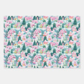 名門私立校風のクリスマス包装紙 ラッピングペーパーシート (正面3)