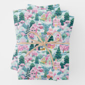 名門私立校風のクリスマス包装紙 ラッピングペーパーシート (インサイチュ)