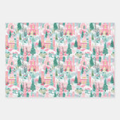 名門私立校風のクリスマス包装紙 ラッピングペーパーシート (正面)