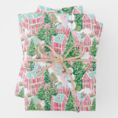 名門私立校風のクリスマス包装紙 ラッピングペーパーシート (インサイチュ)