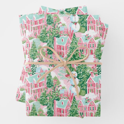 名門私立校風のクリスマス包装紙 ラッピングペーパーシート (インサイチュ)