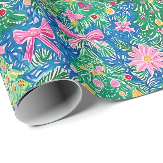 名門私立校風のクリスマス包装紙 ラッピングペーパー (ロールコーナー)