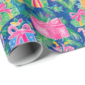 名門私立校風のクリスマス包装紙 ラッピングペーパー (ロールコーナー)