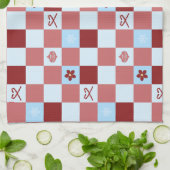 名門私立校風のクリスマス キッチンタオル (折り畳み)