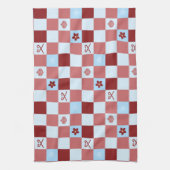 名門私立校風のクリスマス キッチンタオル (縦)