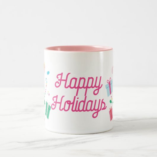 名門私立校風のクリスマス ツートーンマグカップ (中央)