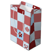 名門私立校風のクリスマス ミディアムペーパーバッグ (裏面アングル)