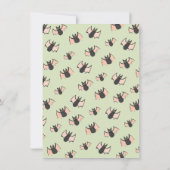 名門私立校風のコスチュームとカクテルハロウィーン 招待状 (裏面)