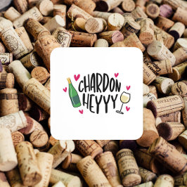 名門私立校風のシャルドネおもしろい飲料用コースター コースター