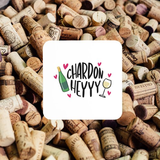 名門私立校風のシャルドネおもしろい飲料用コースター コースター