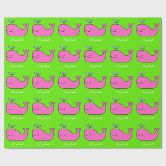 名門私立校風のシロザメパーソナライズされた ラッピングペーパー (フラット)