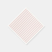 名門私立校風のストライプの スタンダードカクテルナプキン (角)