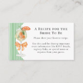 名門私立校風のストライプズLove at First Spritzブライダルシャワー エンクロージャーカード (正面)