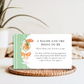 名門私立校風のストライプズLove at First Spritzブライダルシャワー エンクロージャーカード