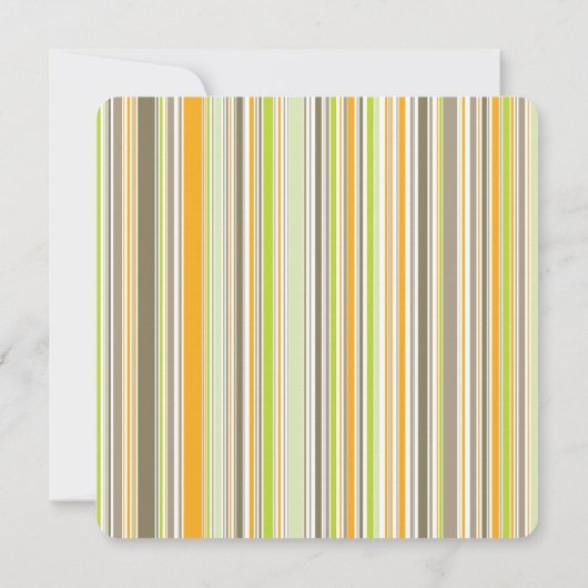 名門私立校風のストライプモダン2写真卒業パーティー 招待状 (裏面)