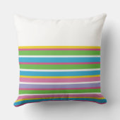 名門私立校風のストライプ名Summerお尻モダンおもしろい クッション (裏面)