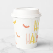 名門私立校風のハッピーハローウィン 紙コップ (正面)