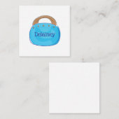 名門私立校風のバミューダバッグパーソナライズされた ノートカード (正面/裏面)