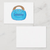 名門私立校風のバミューダバッグパーソナライズされた ノートカード (正面/裏面)