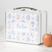 名門私立校風のパーソナライズされたフローラ メタルランチボックス (インサイチュ)