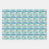 名門私立校風のビーチ ラッピングペーパーシート (正面2)