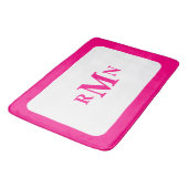 名門私立校風のホットピエレガントッミニマルク額モノグラム バスマット (アングル)