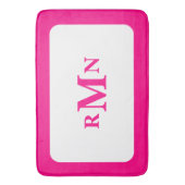 名門私立校風のホットピエレガントッミニマルク額モノグラム バスマット (正面縦)