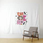 名門私立校風の不気味ハロウィーン タペストリー (インサイチュ(横))