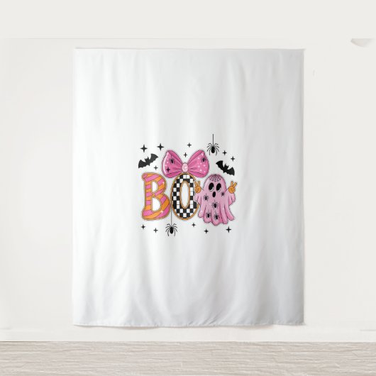 名門私立校風の不気味ハロウィーン タペストリー (正面)