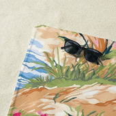 名門私立校風の丘の上のピンクの砂の城 |ビーチハウス ビーチタオル (インサイチュ)