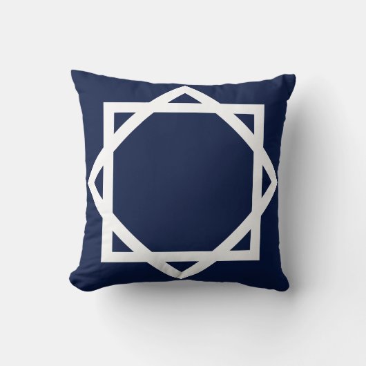 名門私立校風の図縁ど クッション (正面)